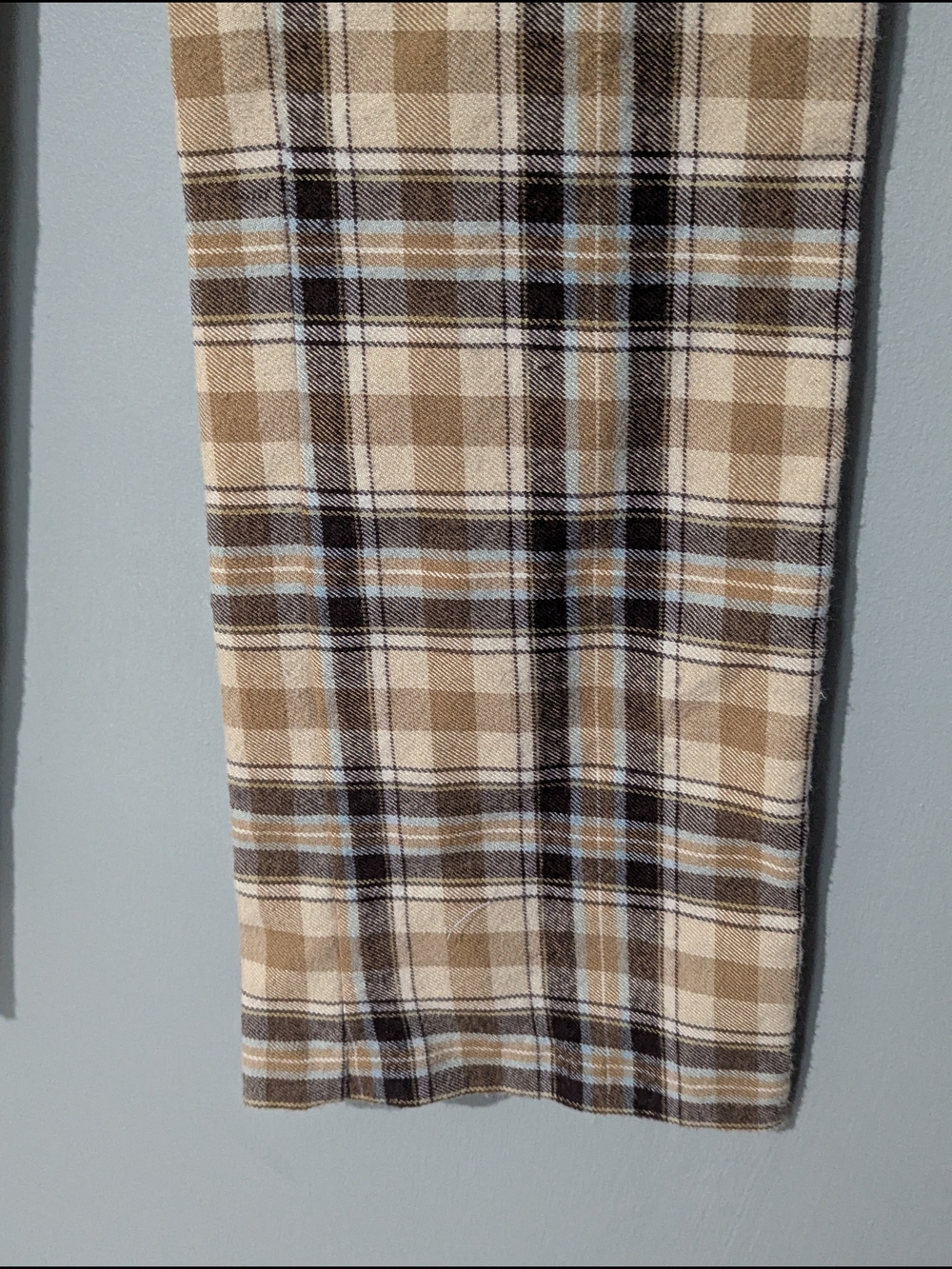 90s Grunge Vintage Junior Plaid High-Rise Straight Leg Pants Dark Academia - Picture 3 of 12
